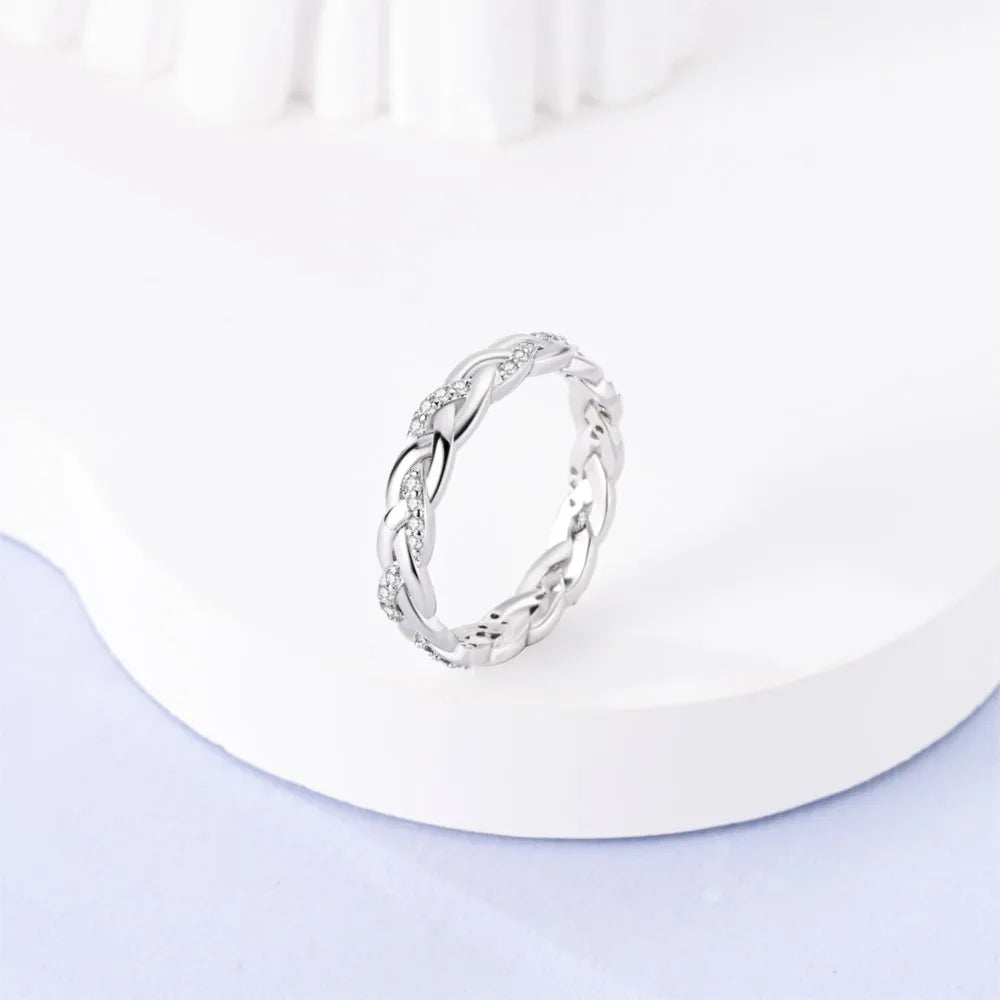 Orstarry Woven Elegance Ring