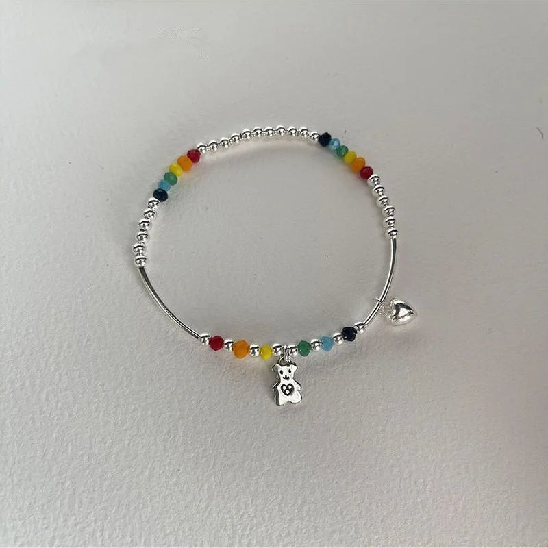 RainbowBear Sterling Charm Bracelet