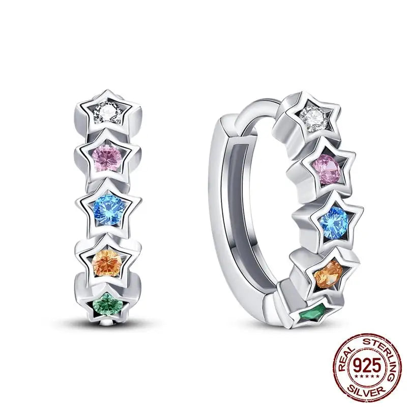 LunaGlow Sterling Hoops