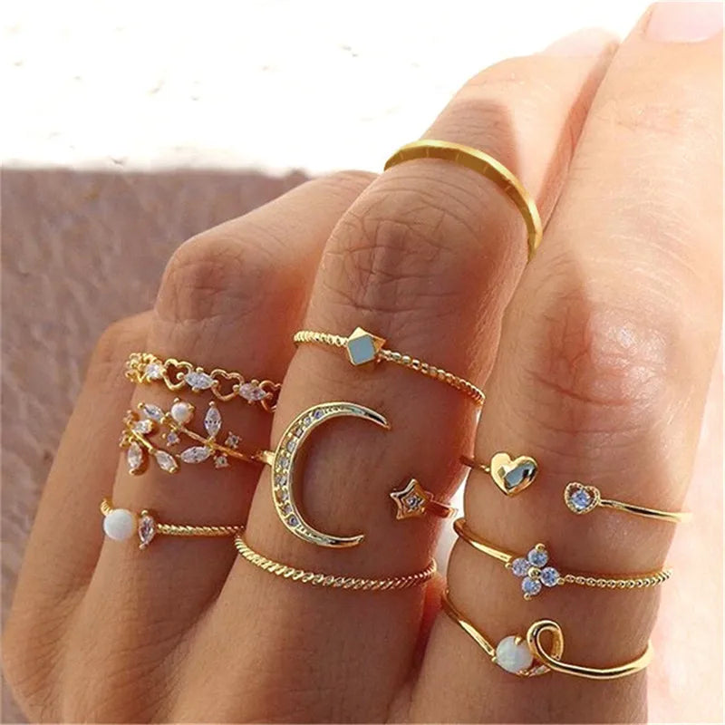 Celeste Charm Ring Collection