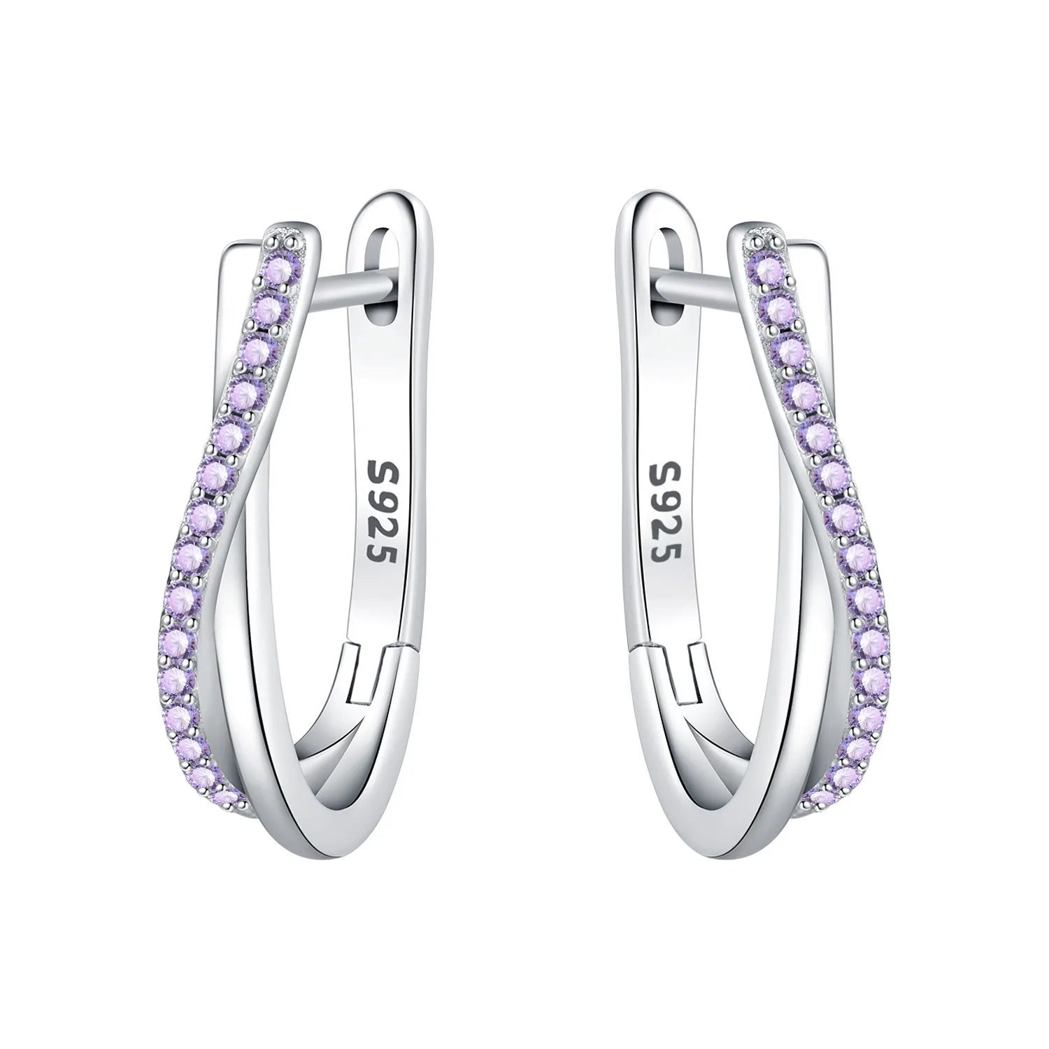 Lumineer Multi-Layer Sterling Hoops