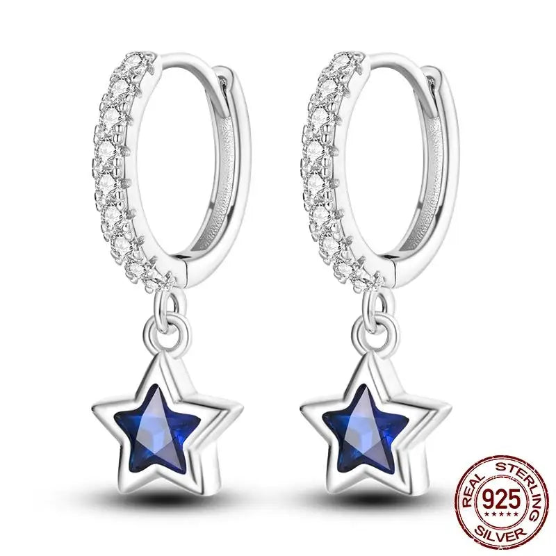 LunaGlow Sterling Hoops