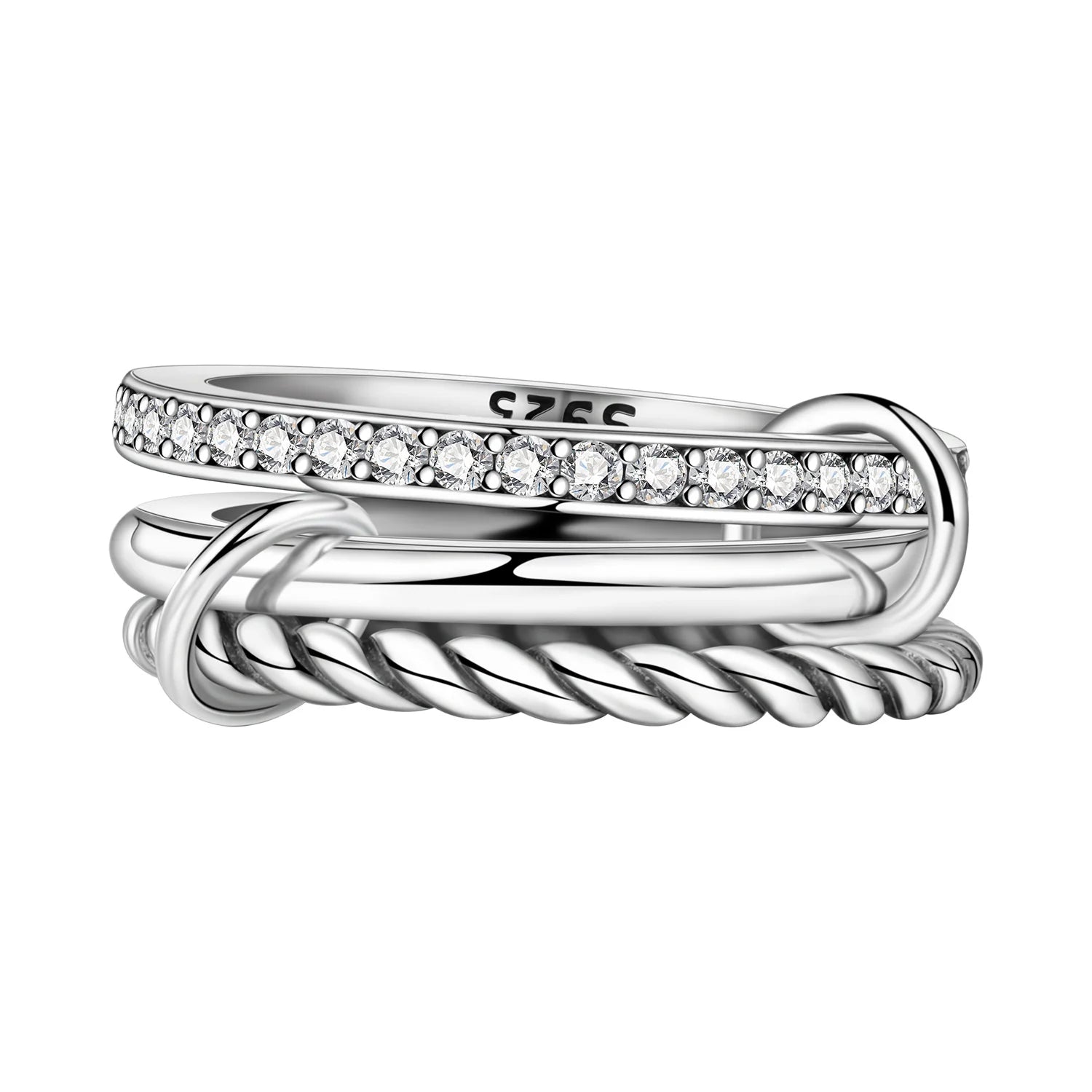 Orstarry Woven Elegance Ring