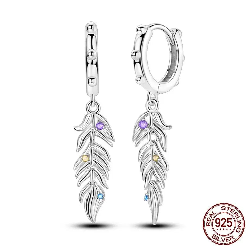 LunaGlow Sterling Hoops