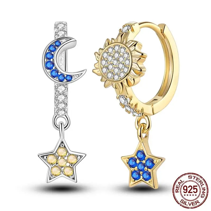 LunaGlow Sterling Hoops