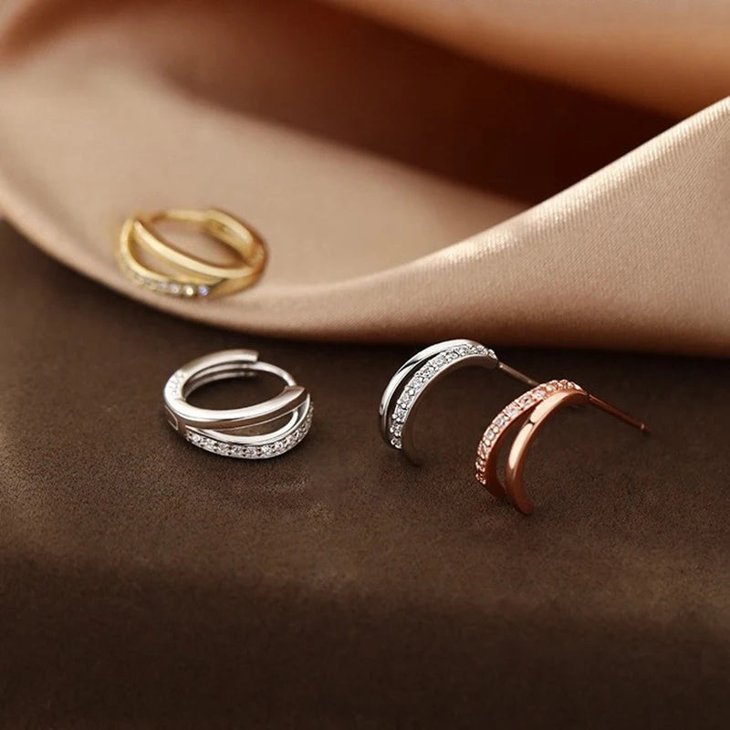 Lumi Orbit™ Silver Hoop Earrings