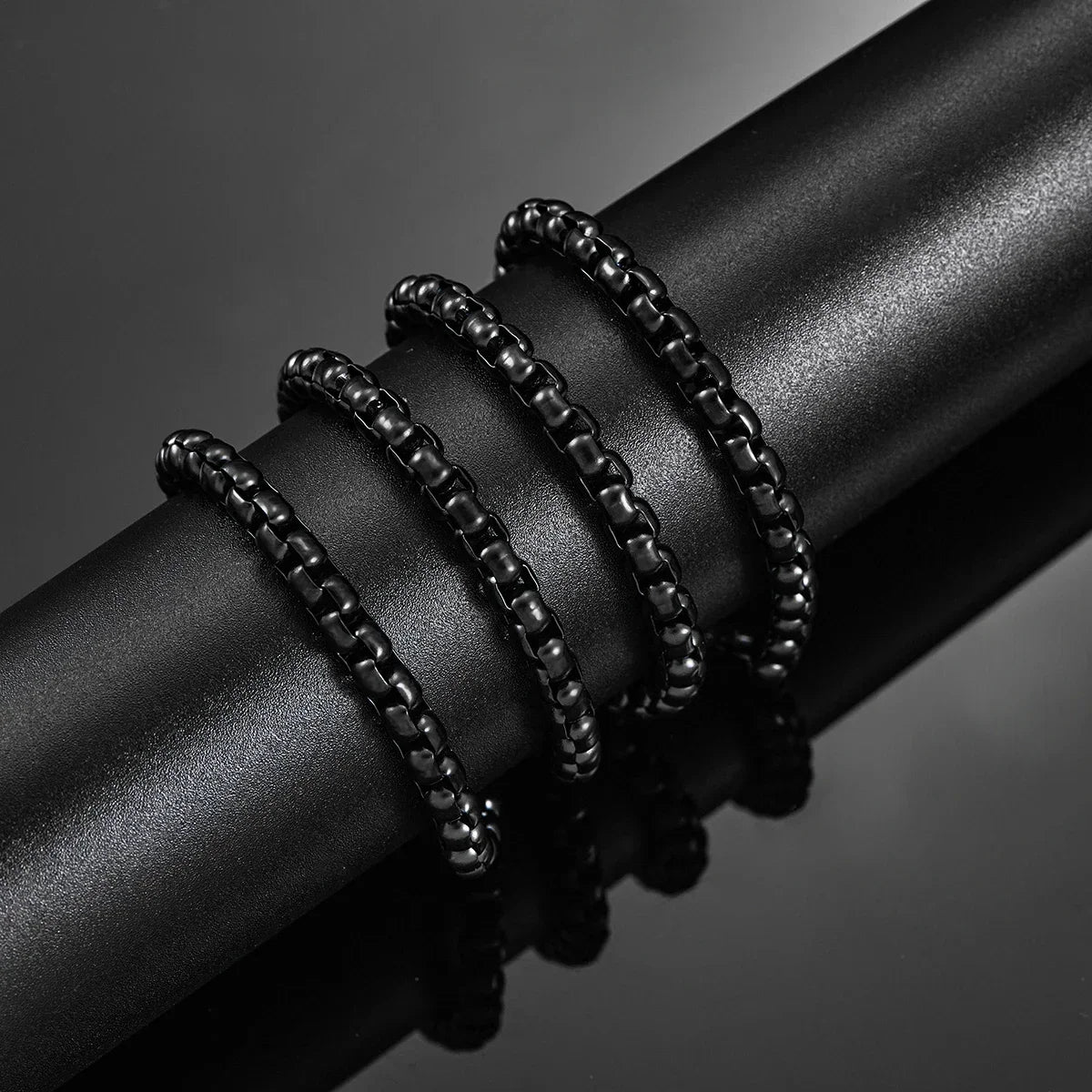 Noir Curb™ Stainless Chain