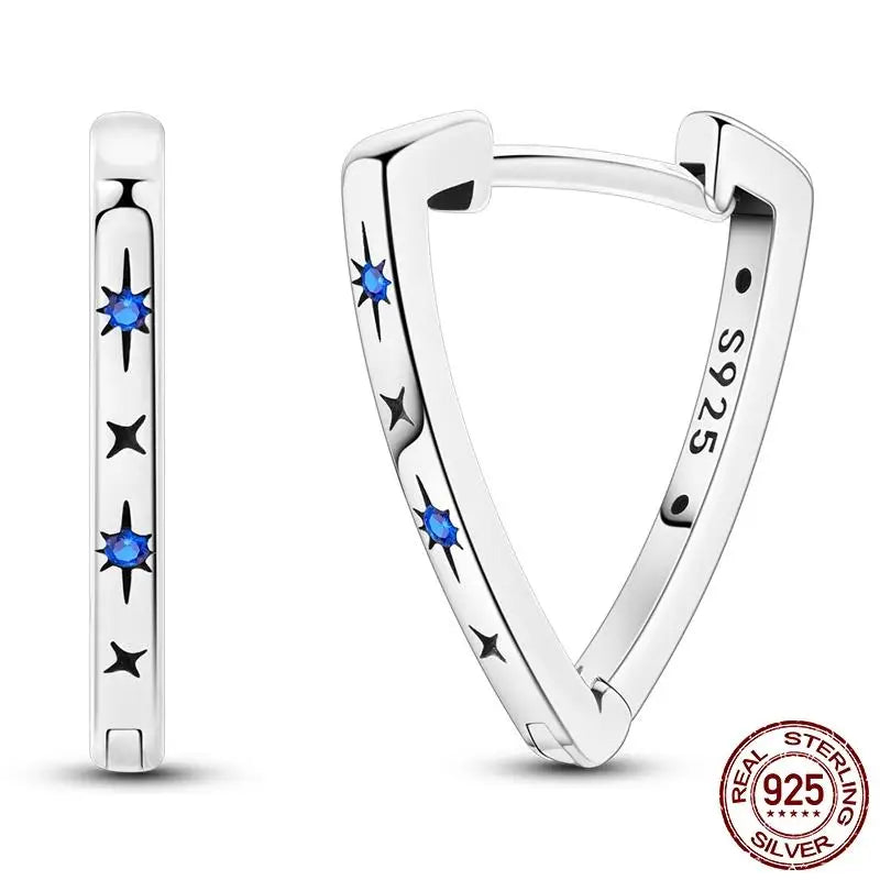 LunaGlow Sterling Hoops