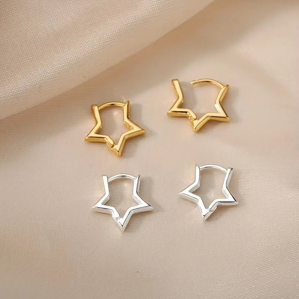 Luna Star Luxe Hoop Earrings