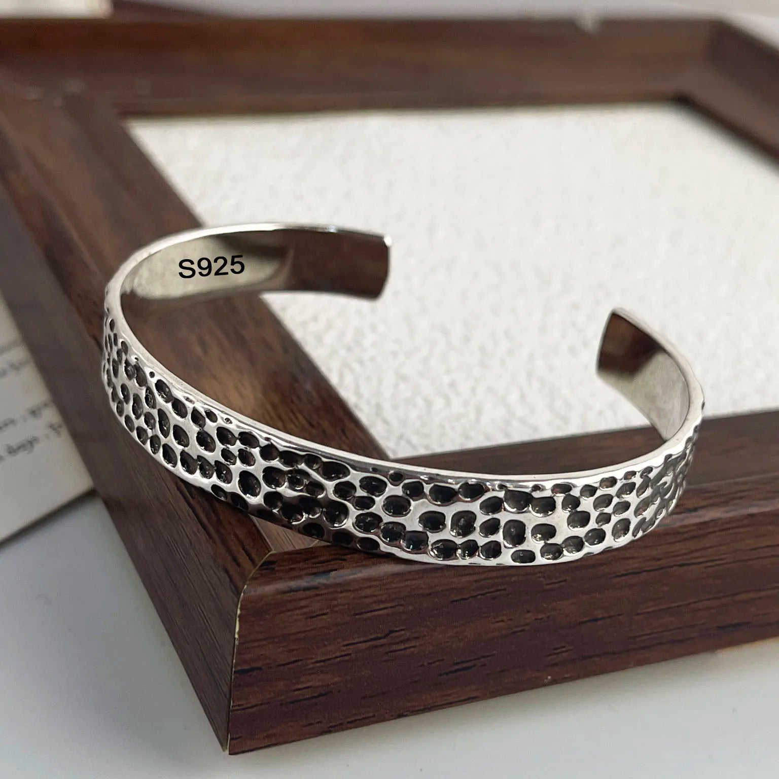 EternaBloom Vintage Silver Bracelet