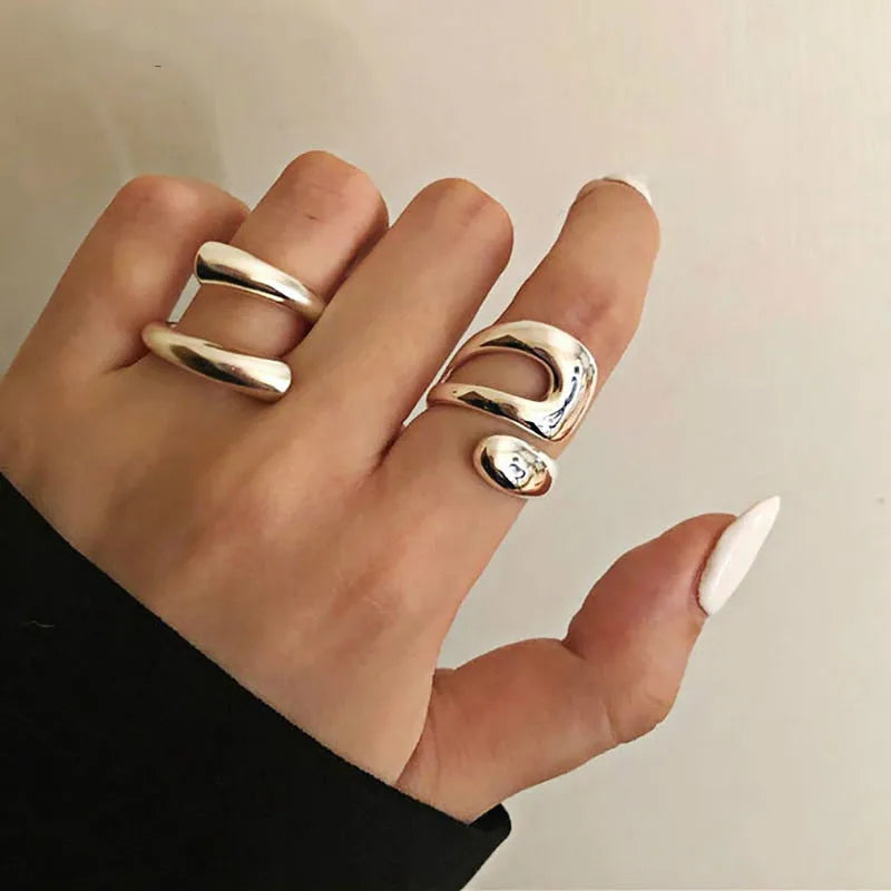 Luxe Form Chunky Ring Set