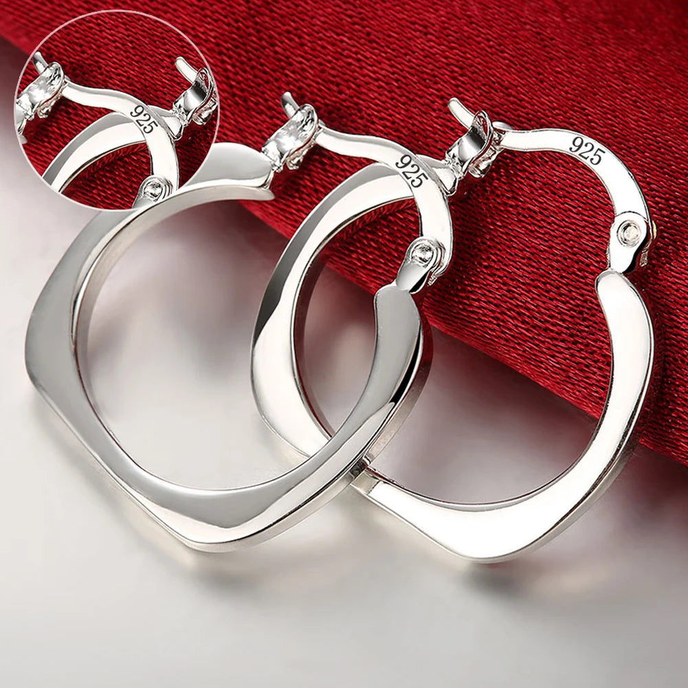 Elegant Ring Hoop Earrings