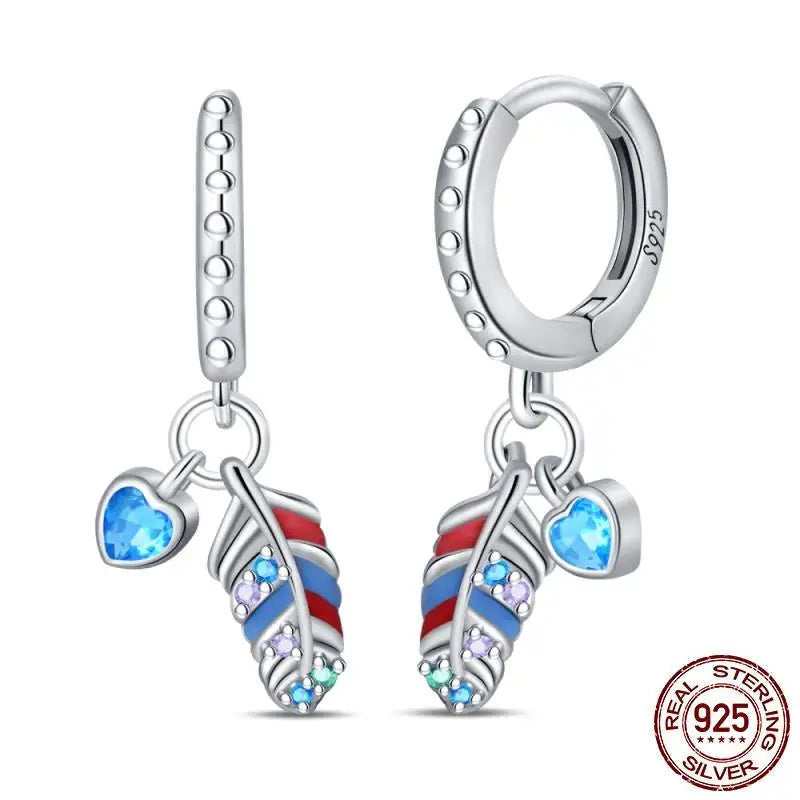 LunaGlow Sterling Hoops