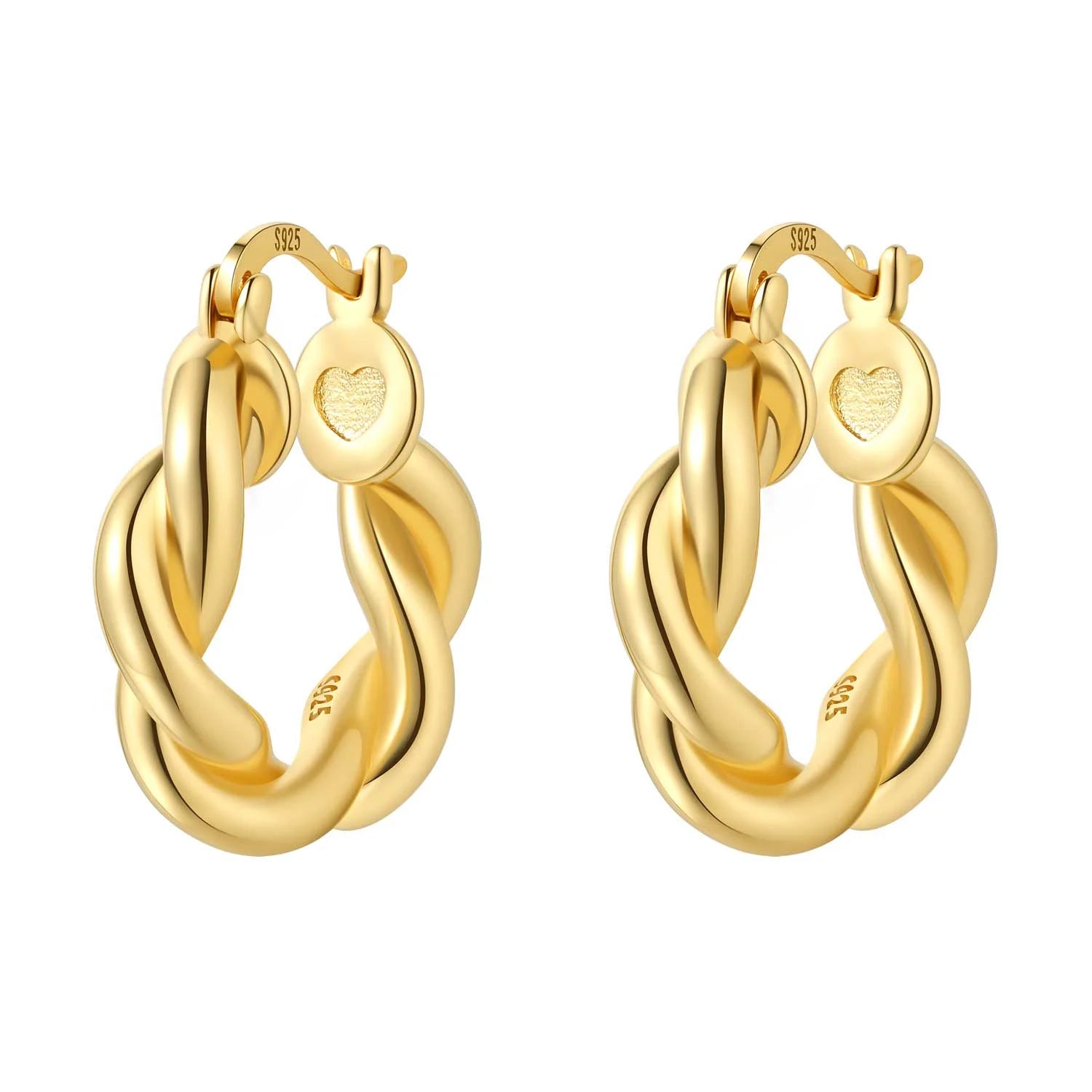 Cœur Héritage™ 18K Hoop Earrings
