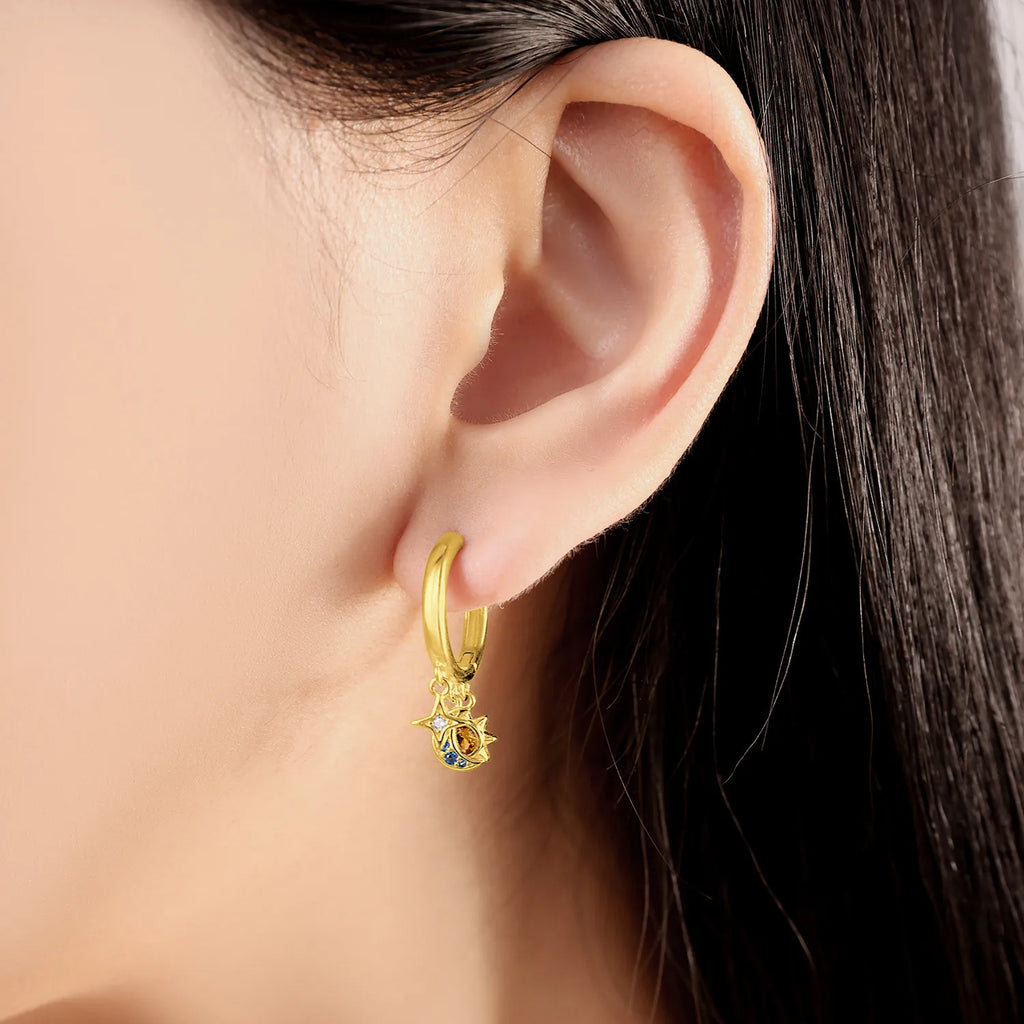 Astria Myth™ Star & Moon Hoops