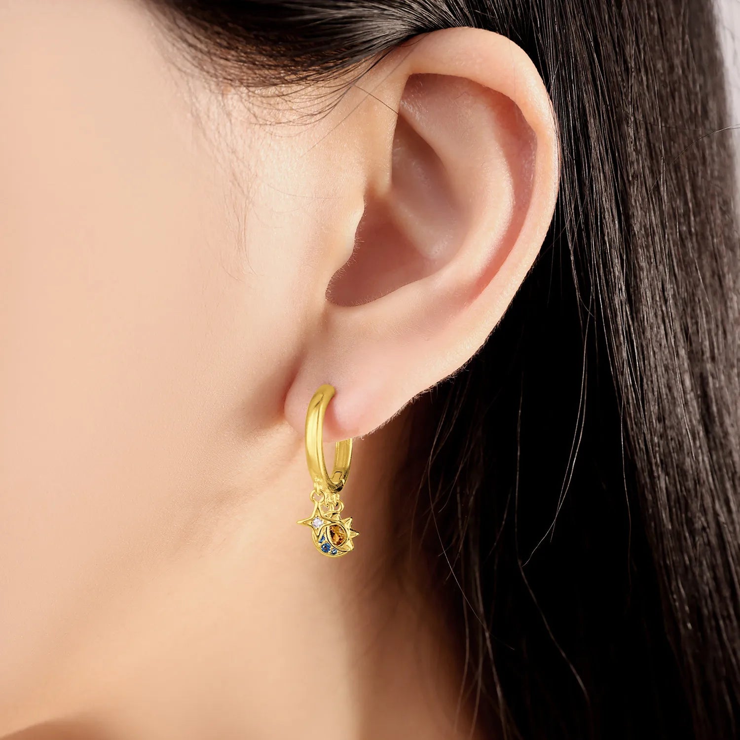 Astria Myth™ Star & Moon Hoops