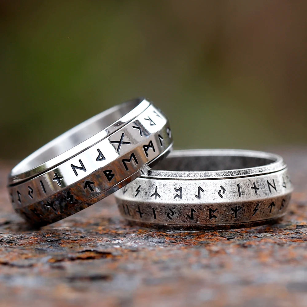 Odin Rune Spinner Ring