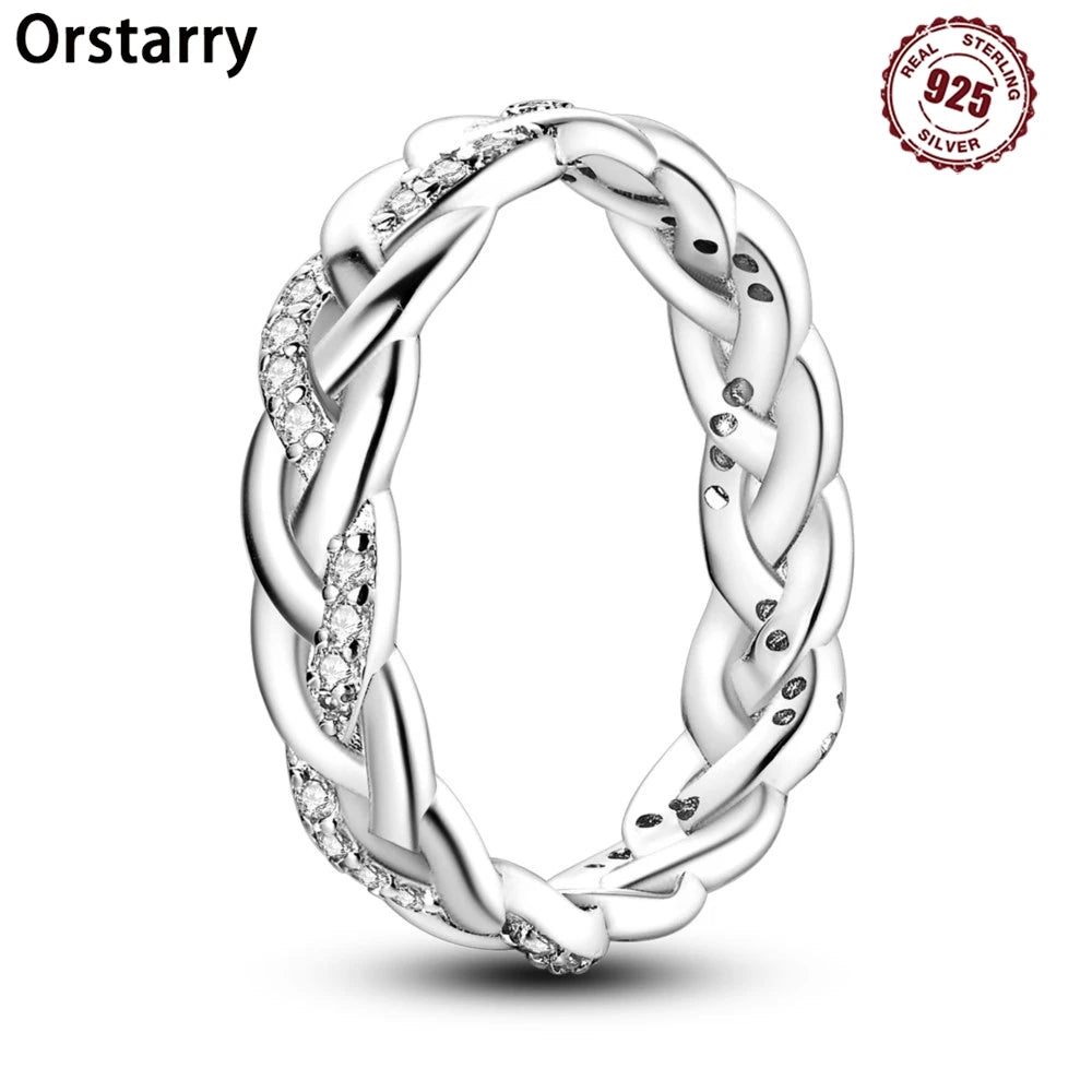 Orstarry Woven Elegance Ring
