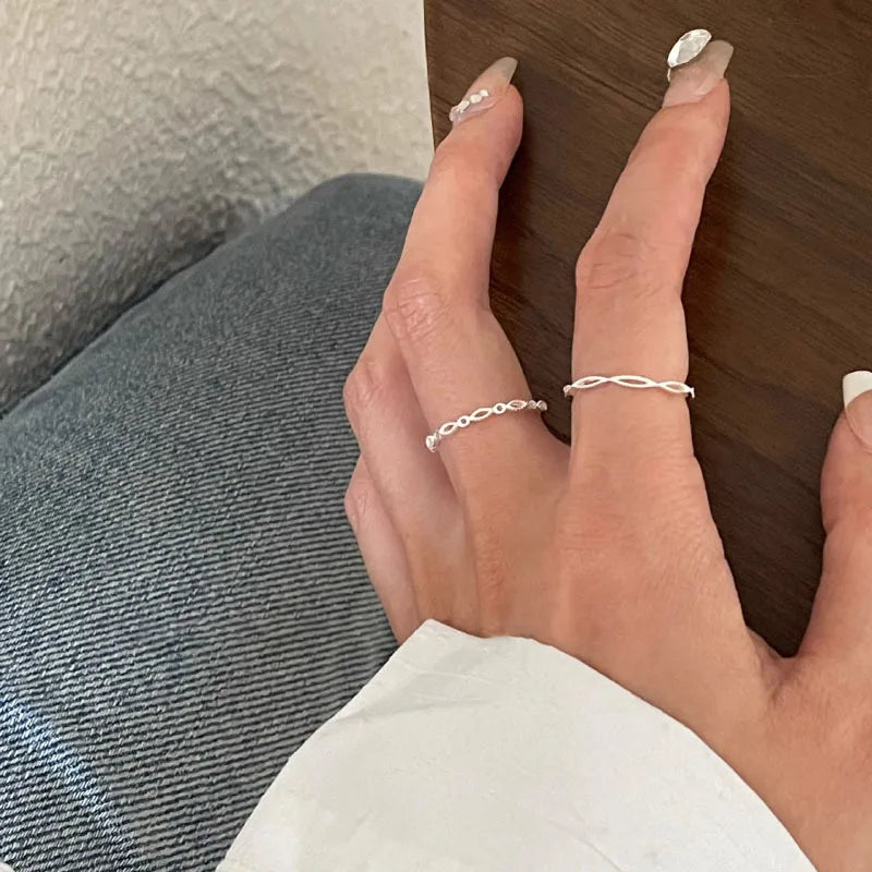 VENTFILLE Silve Love Heart Rings