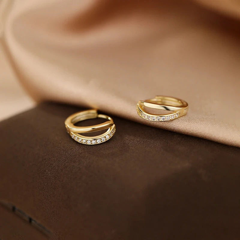 Lumi Orbit™ Silver Hoop Earrings