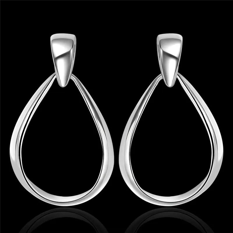 Elegance Drop Sterling Silver Earrings