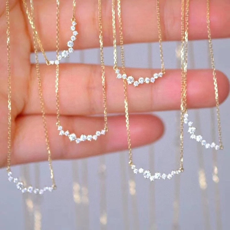 EternaMoon 18K Zircon Necklace