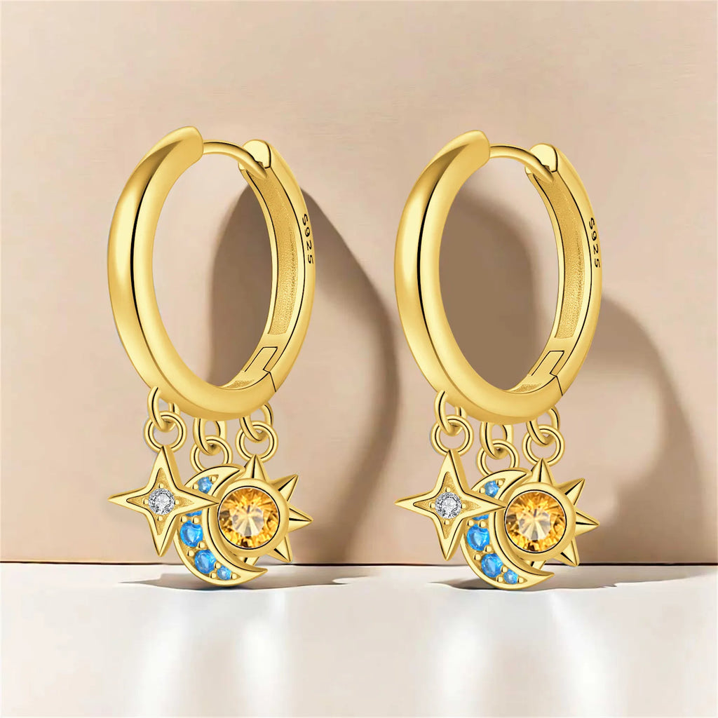 Astria Myth™ Star & Moon Hoops