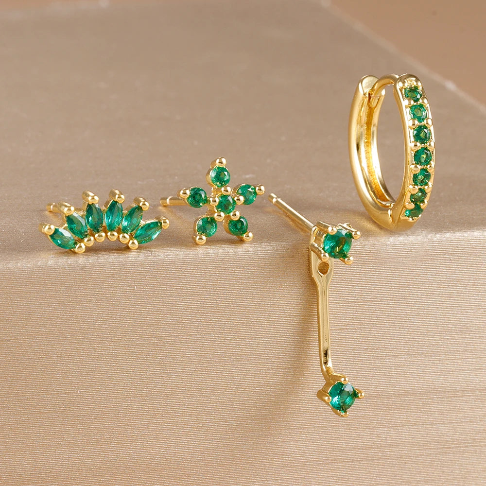 Fleuré Gold Huggies Set.