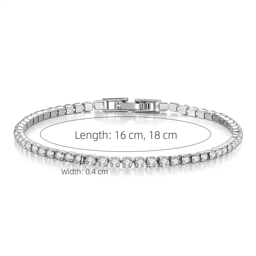 LumiTennis 4mm Zircon Bracelet