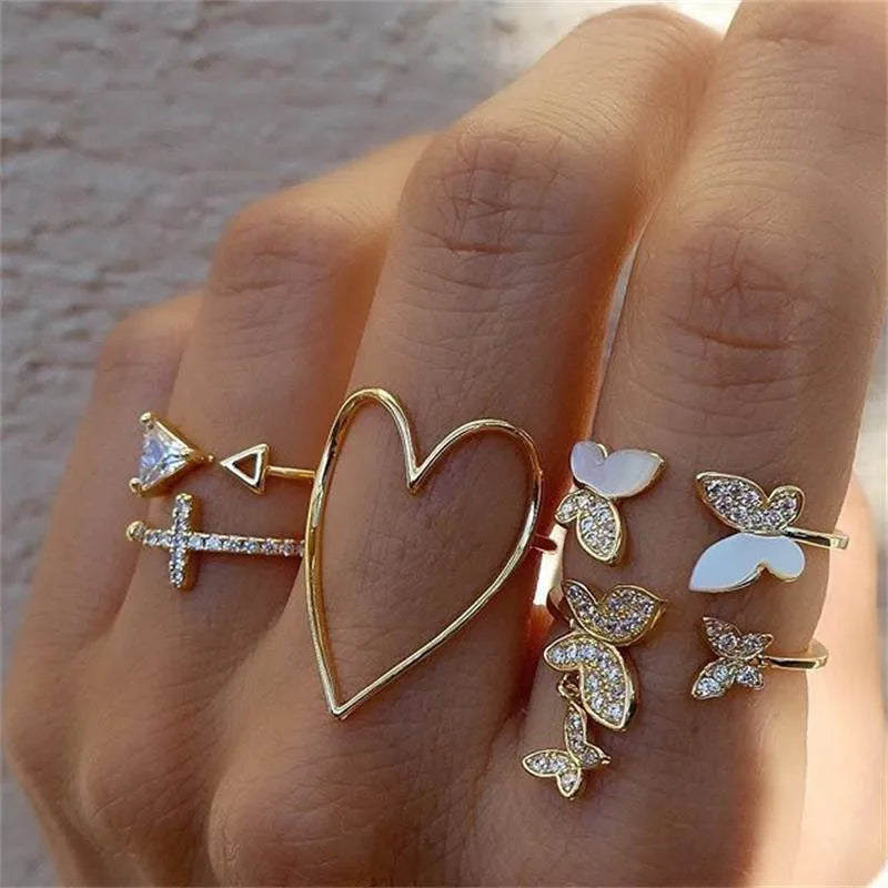 Celeste Charm Ring Collection