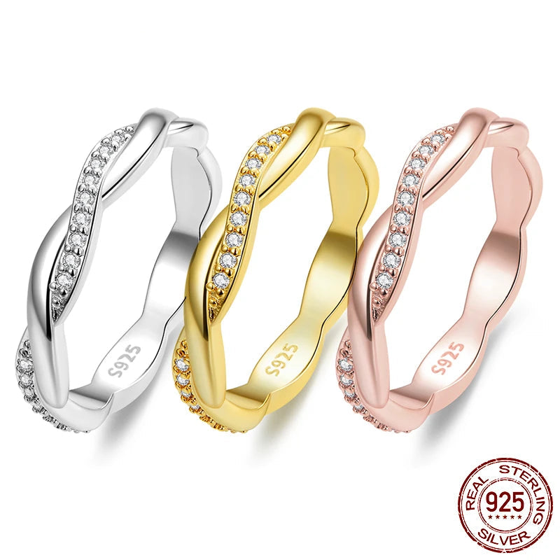 Gilded Spiral Spark Ring