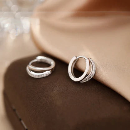 Lumi Orbit™ Silver Hoop Earrings