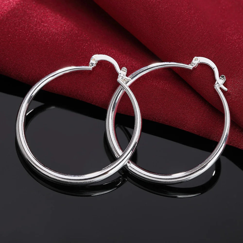 Elegant Ring Hoop Earrings