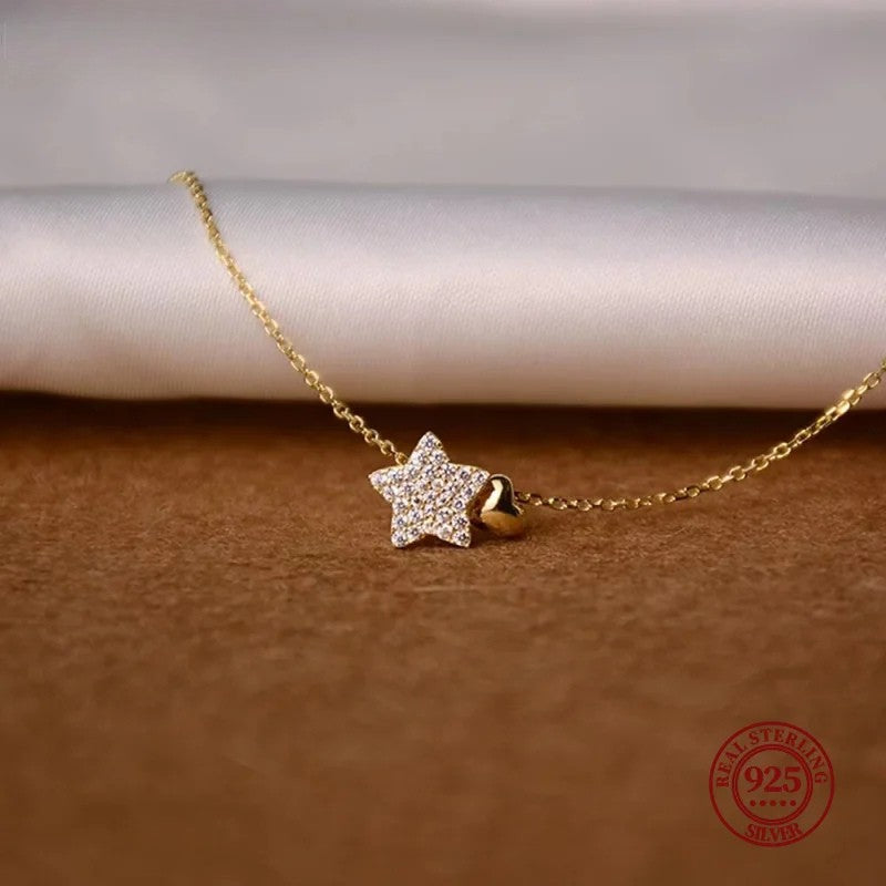 AmouraLuxe StarHeart Statement Necklace