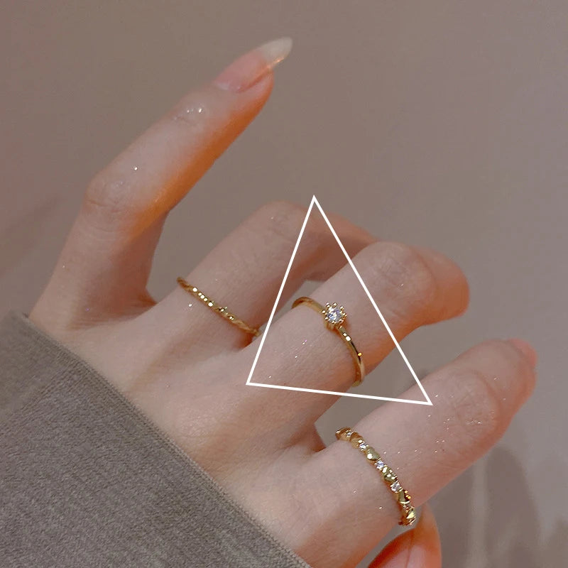 VENTFILLE Silve Love Heart Rings