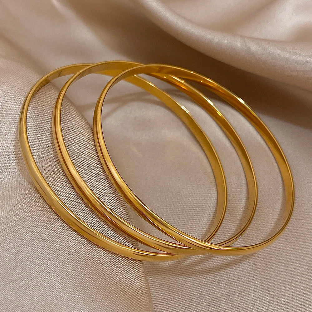 Golden Trio Everyday Bangles