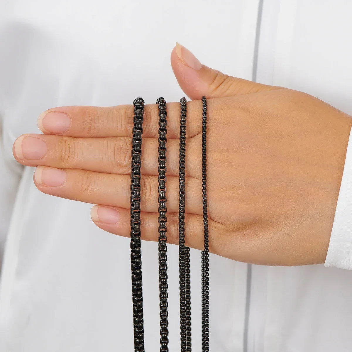 Noir Curb™ Stainless Chain