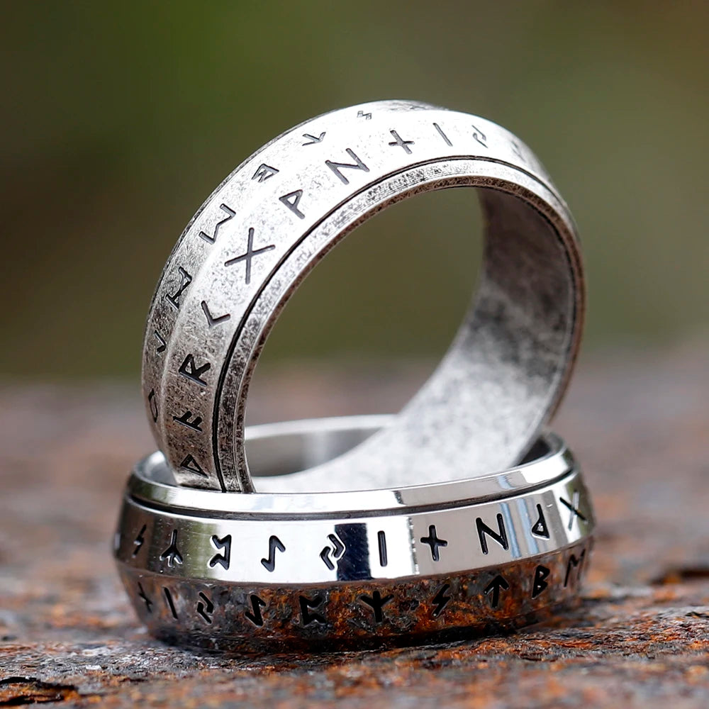 Odin Rune Spinner Ring