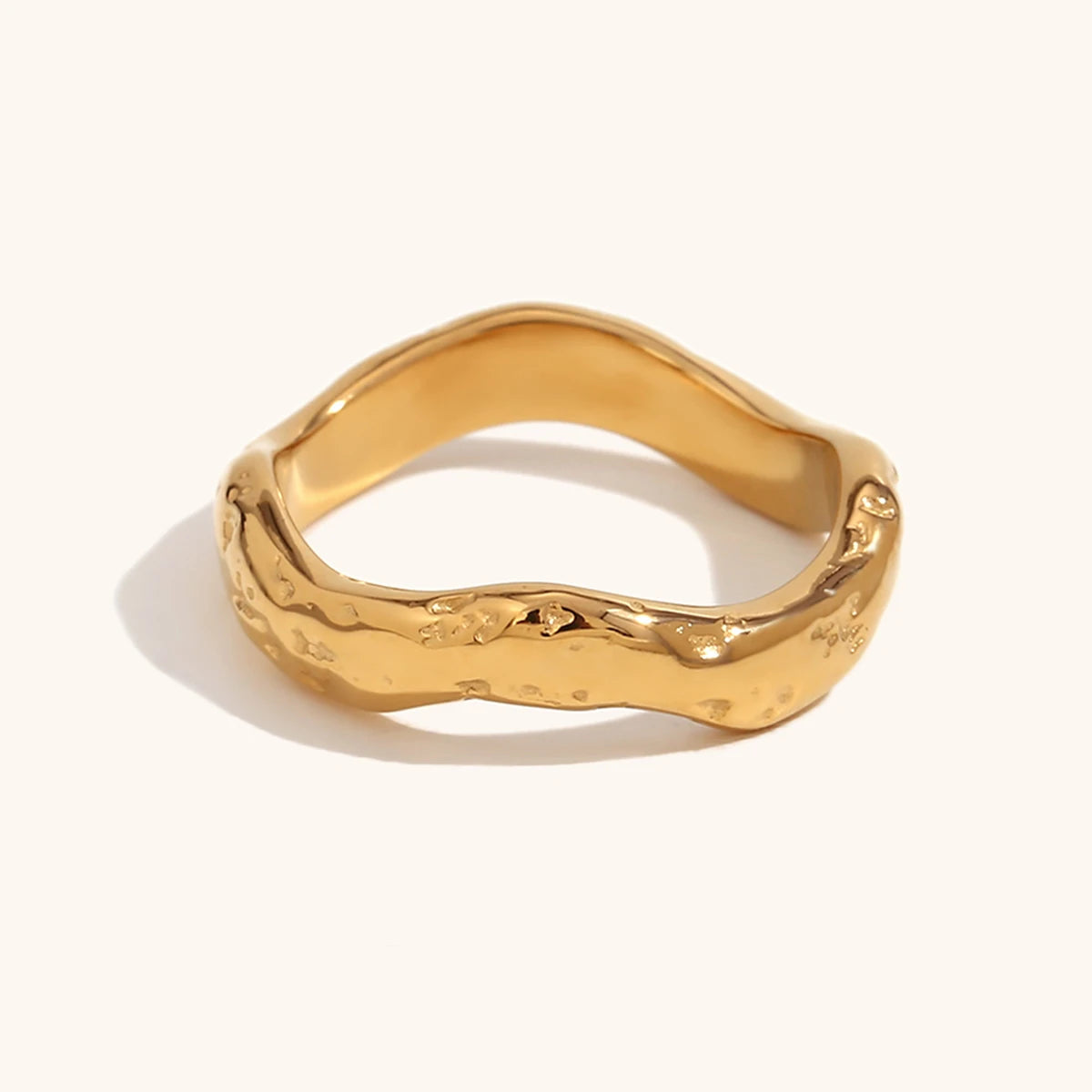 Golden Ripple™ PVD Ring