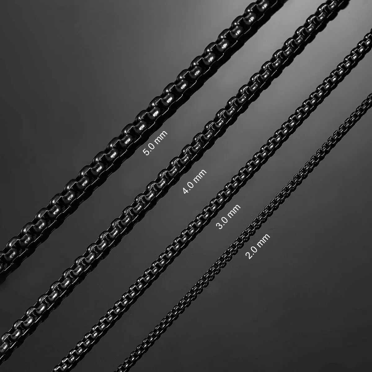 Noir Curb™ Stainless Chain