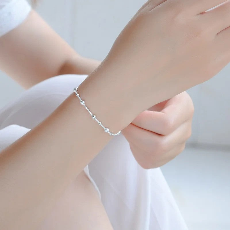 Timeless Silver Dot Bracelet
