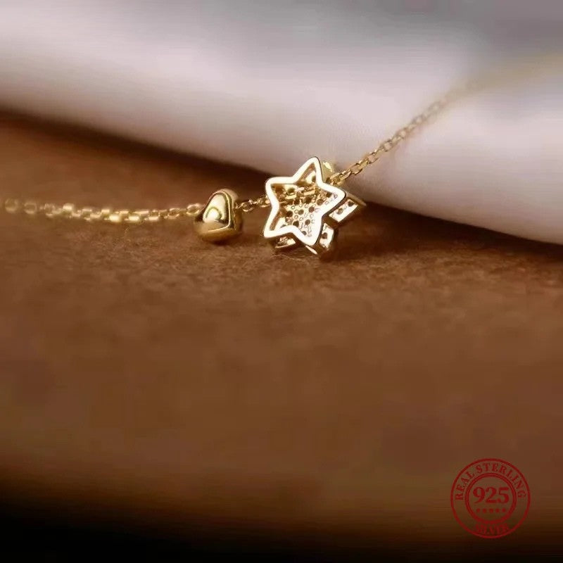 AmouraLuxe StarHeart Statement Necklace