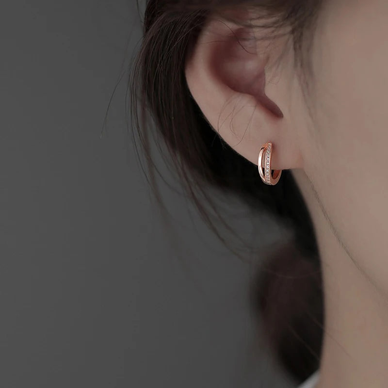 Lumi Orbit™ Silver Hoop Earrings