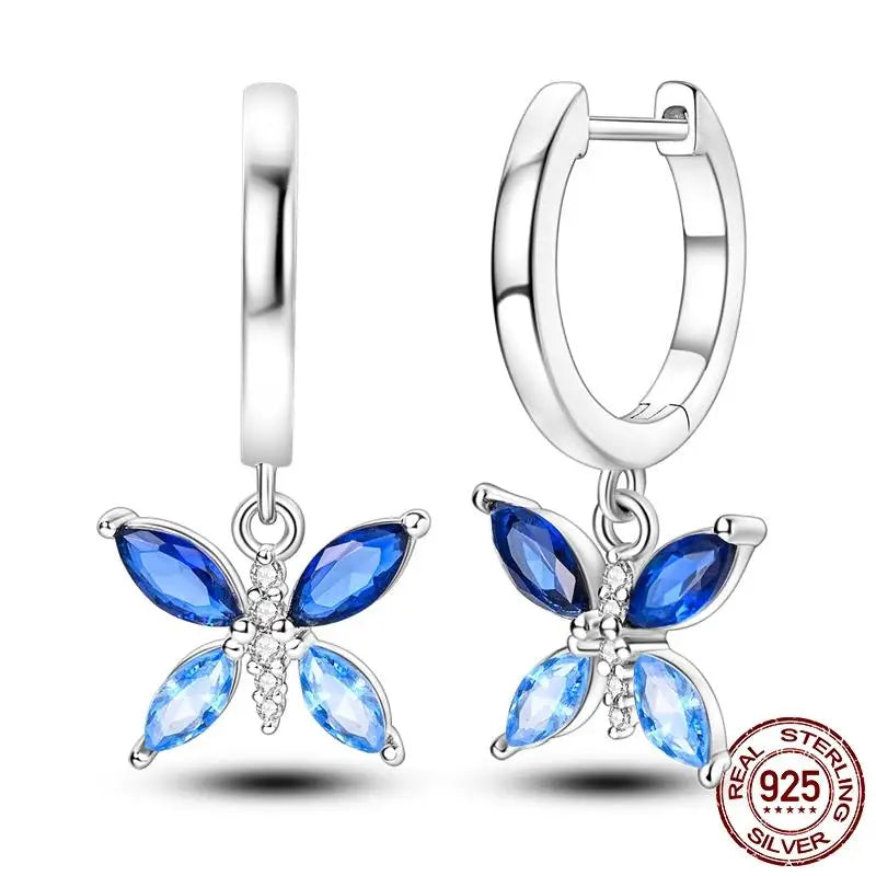 LunaGlow Sterling Hoops