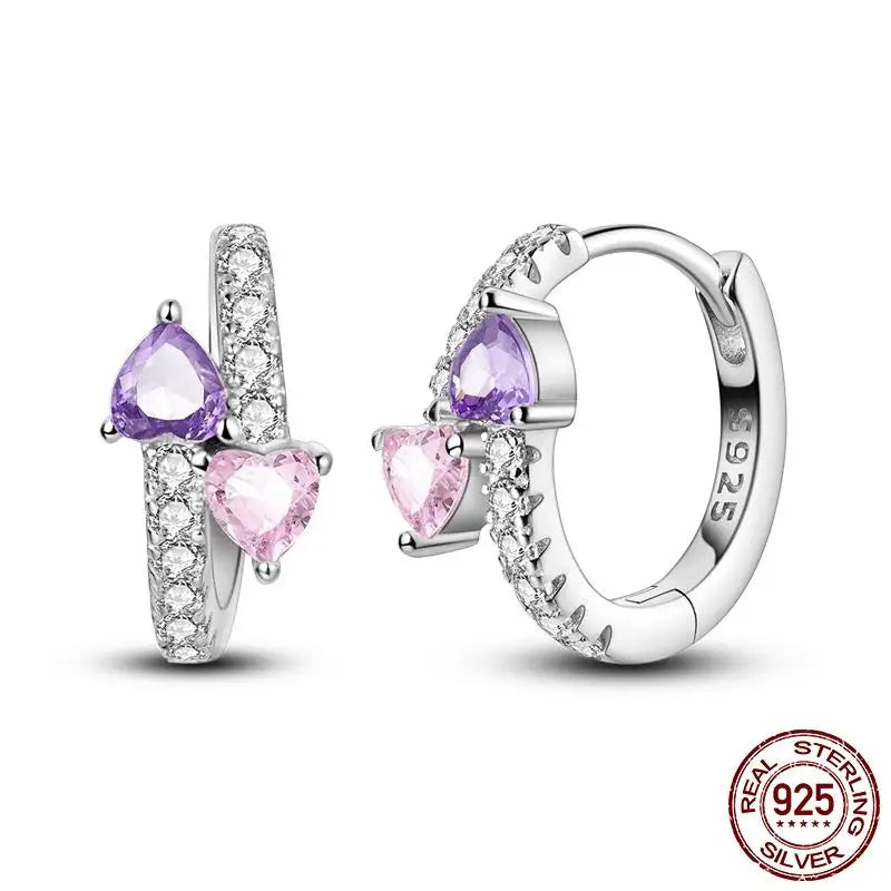 LunaGlow Sterling Hoops