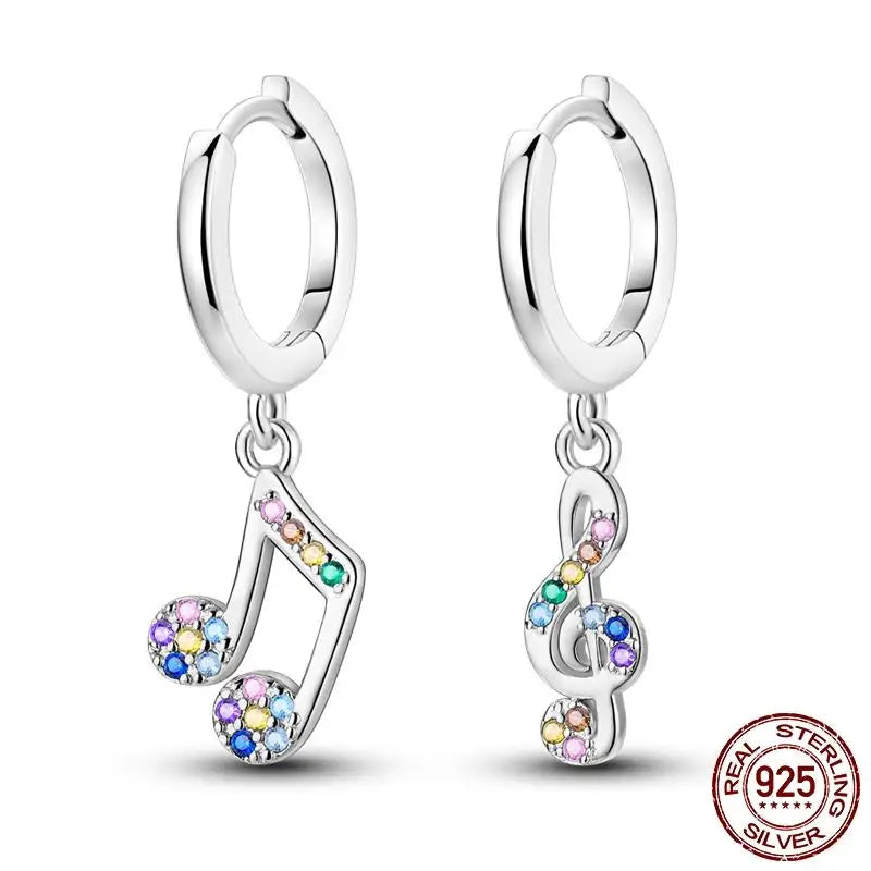 LunaGlow Sterling Hoops