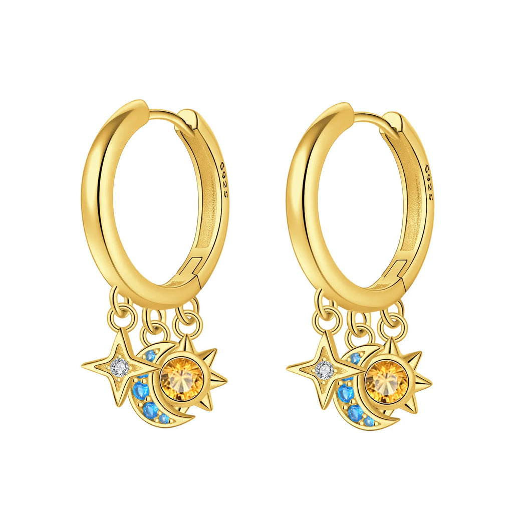 Astria Myth™ Star & Moon Hoops