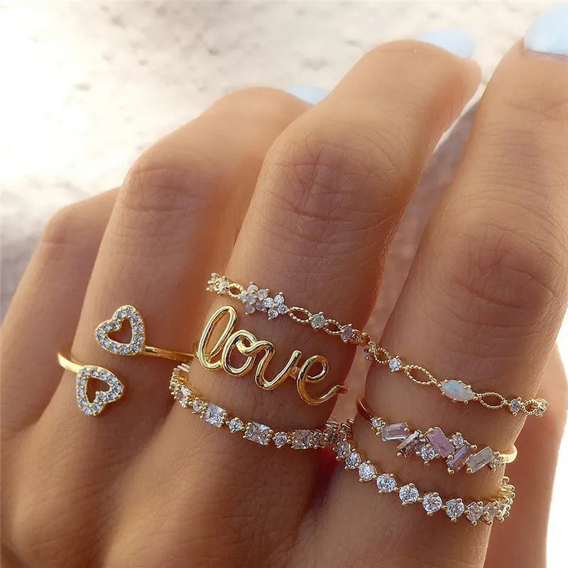 Celeste Charm Ring Collection