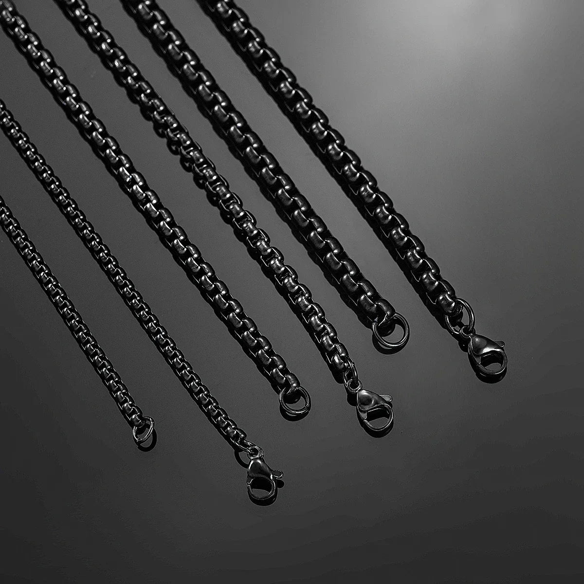 Noir Curb™ Stainless Chain