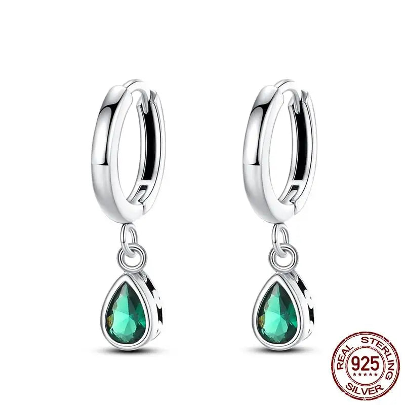 LunaGlow Sterling Hoops